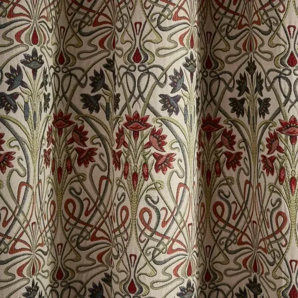 Door Curtain with Pencil Pleat - Mauve