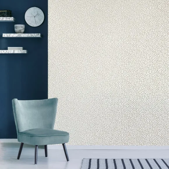 Dottie Wallpaper - Gold, Metallic image