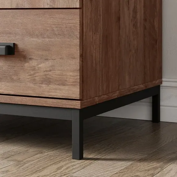 Double 1 Drawer Wardrobe - Pine, Wood Effect