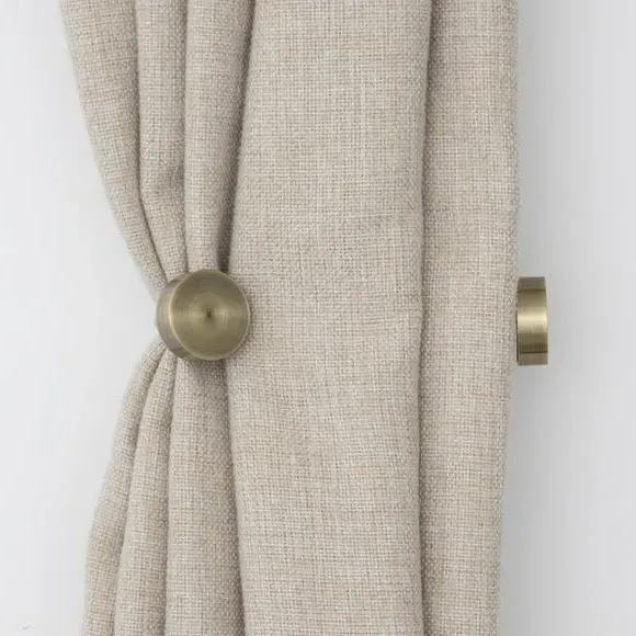 Double Layer Curtain Holdbacks - Antique Brass image