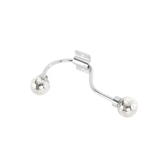 Double Layer Curtain Holdbacks - Chrome