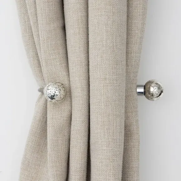 Double Layer Curtain Holdbacks - Chrome image