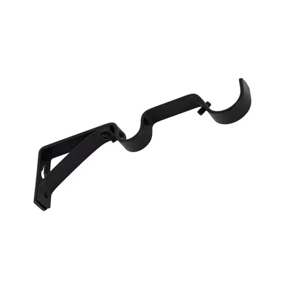 Double Layer Extendable Curtain Pole - Black, Metal
