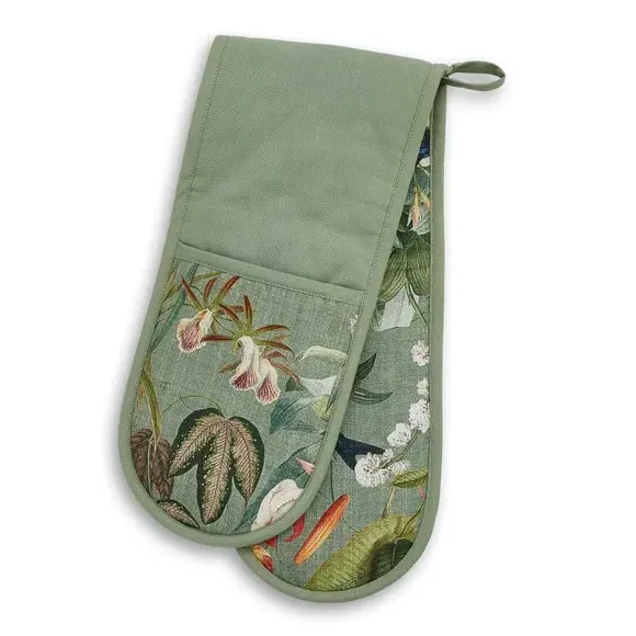 Double Oven Glove Botanical Birds - Multicolor