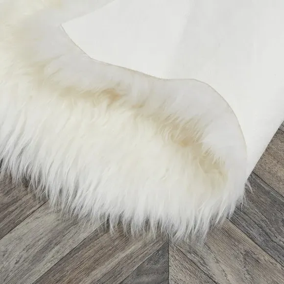 Double Pelt Sheepskin Rug - Ivory, Wool