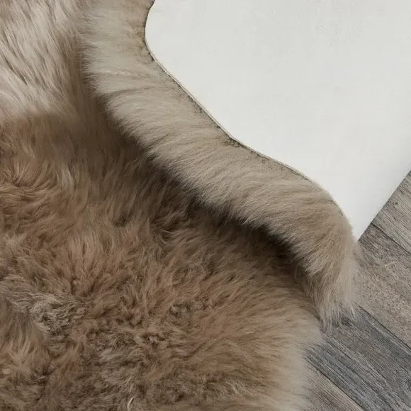 Double Pelt Sheepskin Rug - Mink, Wool
