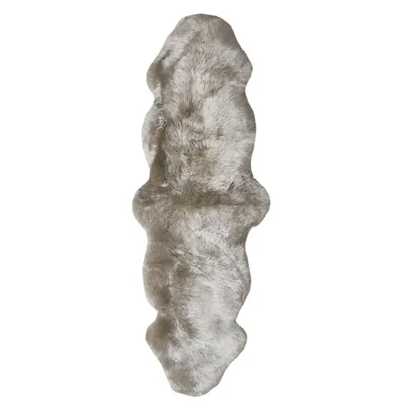Double Pelt Sheepskin Rug - Natural, Wool