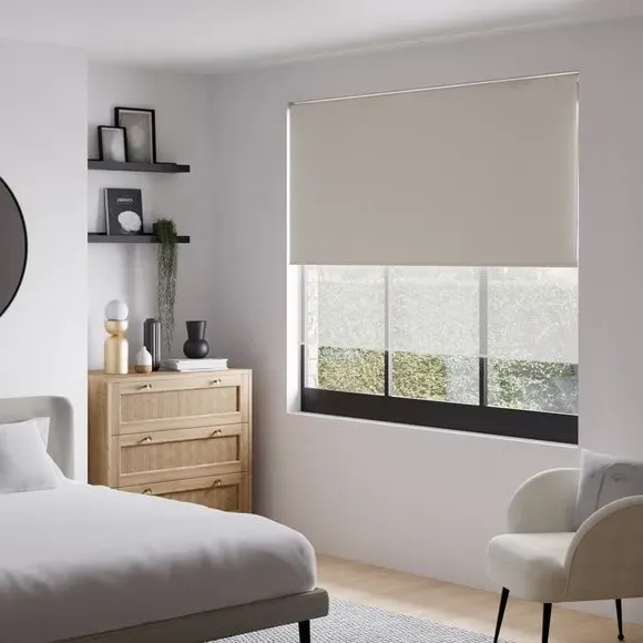 Double Roller Blind with Blackout - Dove