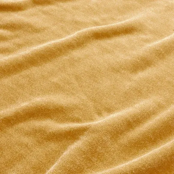 Double-Sided Throw Blanket - Ochre, Chenille