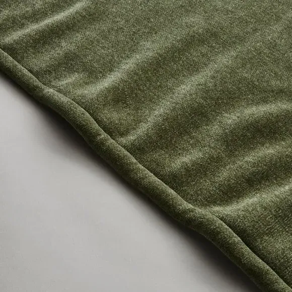 Double-Sided Throw Blanket - Olive, Chenille