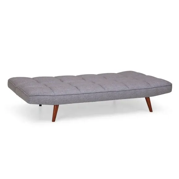 Double Sofa Bed with Clic Clac - Grey, Fabric