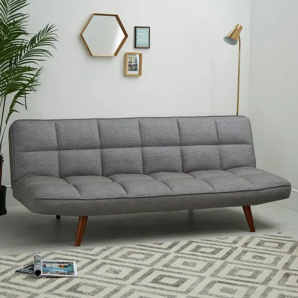 Double Sofa Bed with Clic Clac - Grey, Fabric image