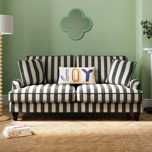 Double Sofa Bed with Storage - Black, Fabric