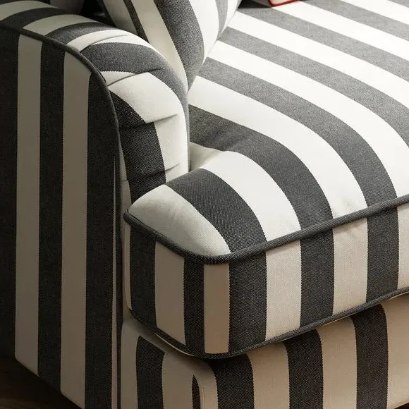 Double Sofa Bed with Storage - Black, Fabric
