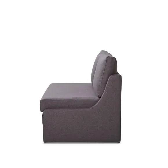 Double Sofa Bed with Storage - Charcoal, Fabric