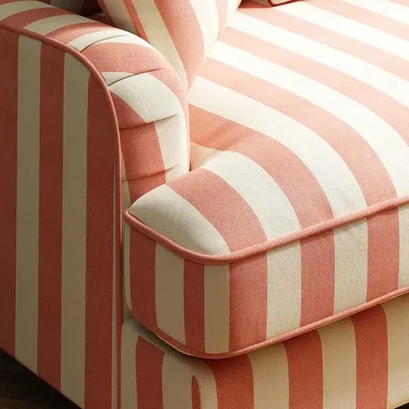 Double Sofa Bed with Storage - Coral, Fabric