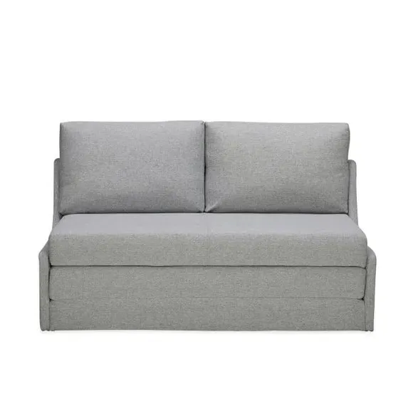 Double Sofa Bed with Storage - Grey, Fabric