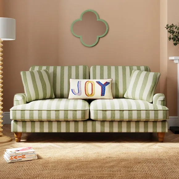 Double Sofa Bed with Storage - Olive, Fabric