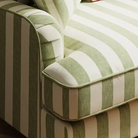 Double Sofa Bed with Storage - Olive, Fabric
