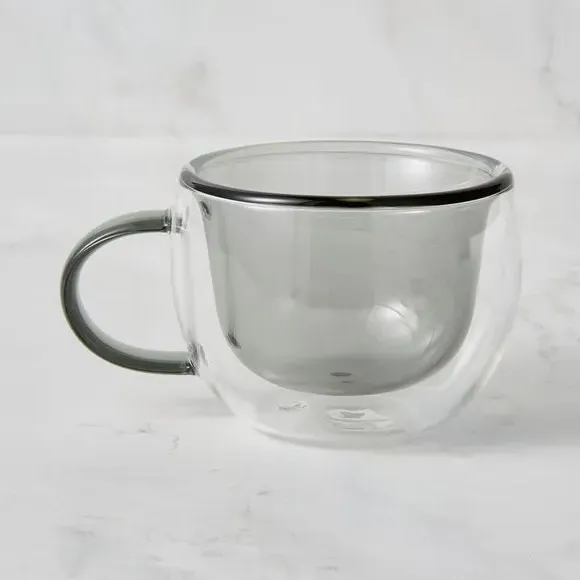 Double Wall Espresso Mug - Black, Glass image