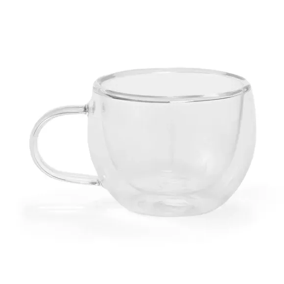 Double Wall Espresso Mug - Clear, Glass