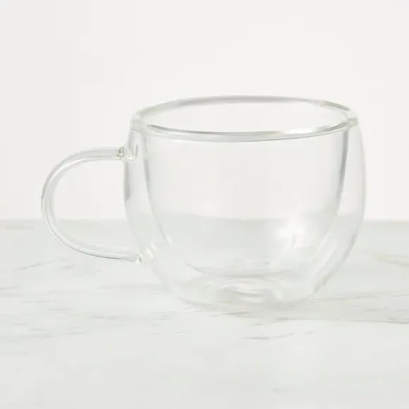 Double Wall Espresso Mug - Clear, Glass