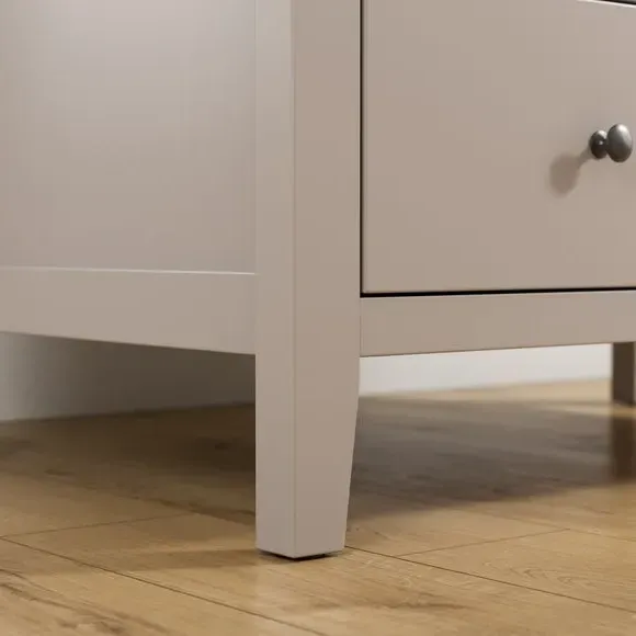 Double Wardrobe with Drawer - Natural, Wood