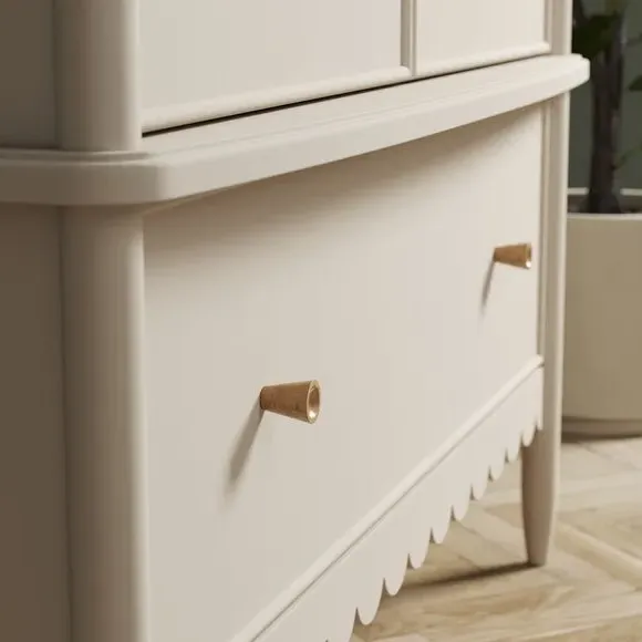Double Wardrobe with Drawer - Natural, Wood