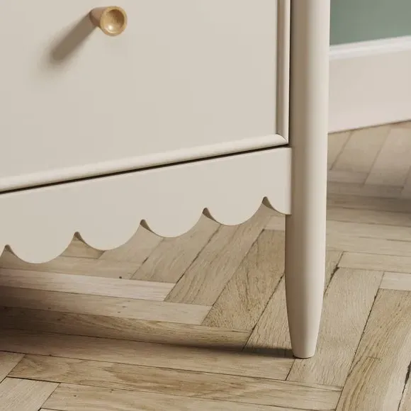 Double Wardrobe with Drawer - Natural, Wood