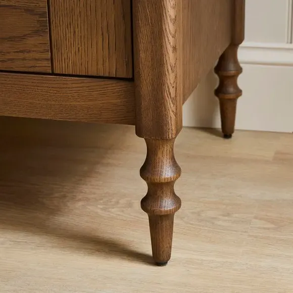Double Wardrobe with Rails - Light Oak, Wood
