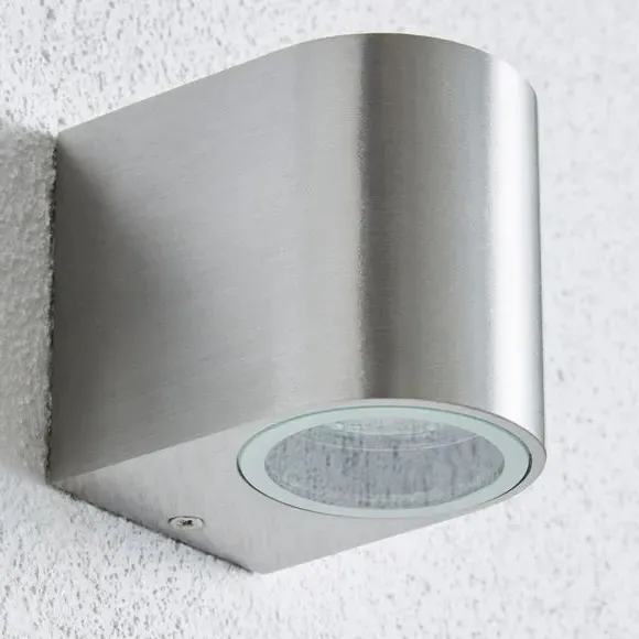 Down Lighter Outdoor Wall Light - Silver, Aluminium