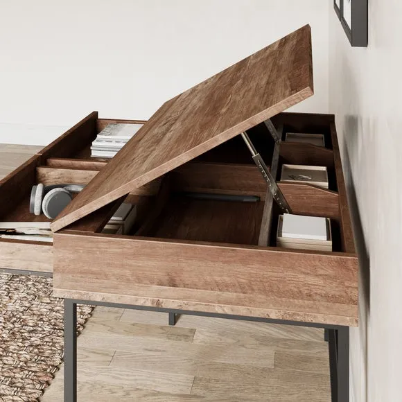 Draftsman Desk with Lift Top - Pine Effect