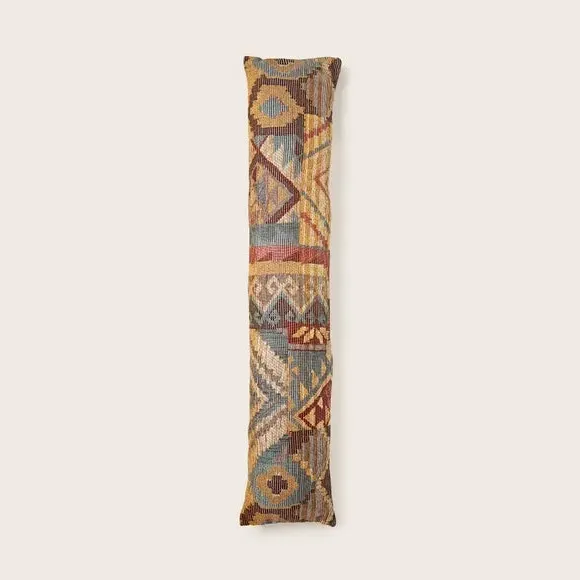Draught Excluder with Aztec Design - Red, Polyester
