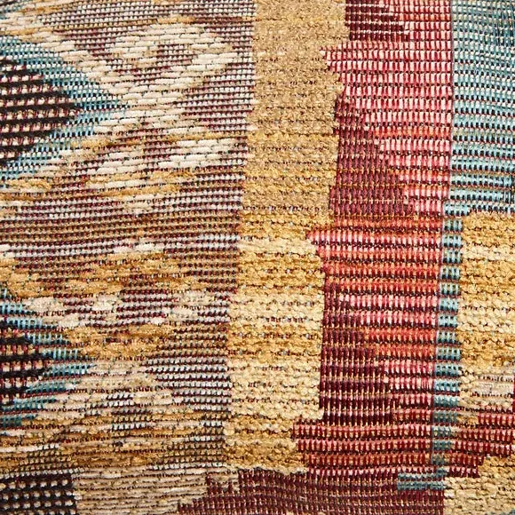Draught Excluder with Aztec Design - Red, Polyester