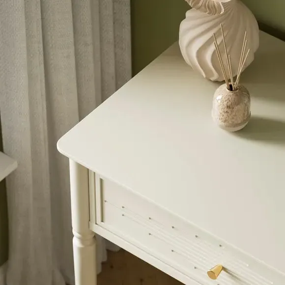 Dressing Table with Mirror - Stone, Wood