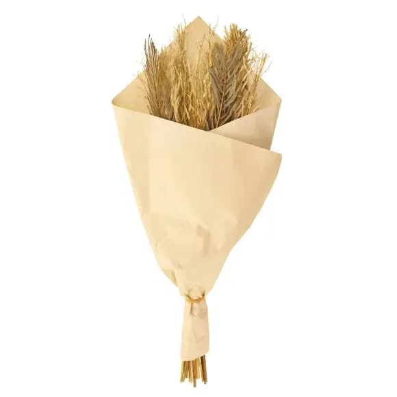 Dried Flower Bouquet - Green, Natural Grass