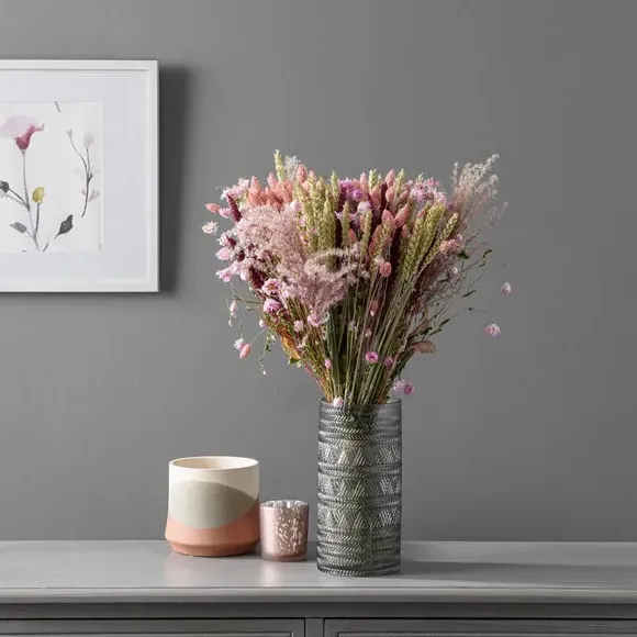 Dried Phalaris Bouquet - Pink image