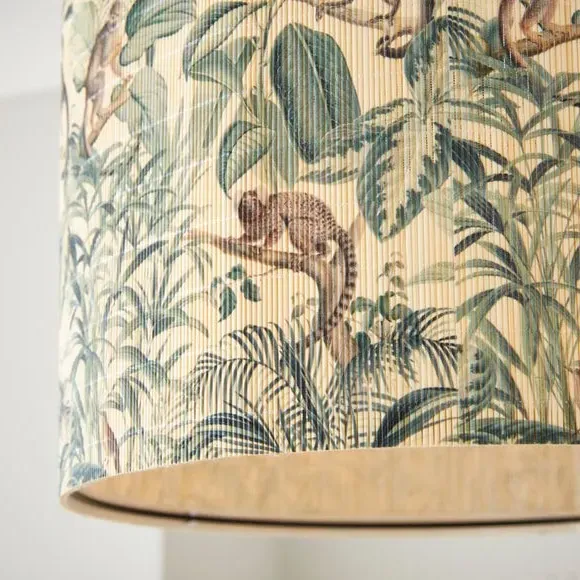 Drum Lamp Shade Easy Fit - Multicolor, Bamboo