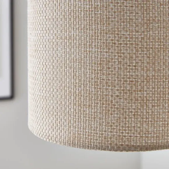 Drum Lamp Shade Easy Fit - Natural, Barkweave