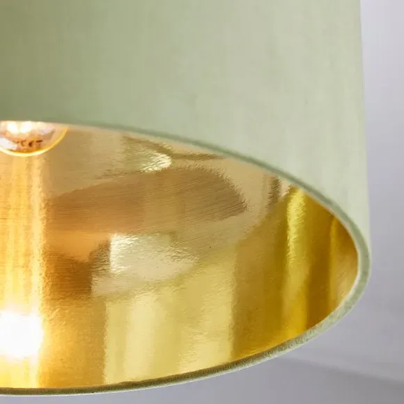 Drum Lamp Shade - Fern, Velvet