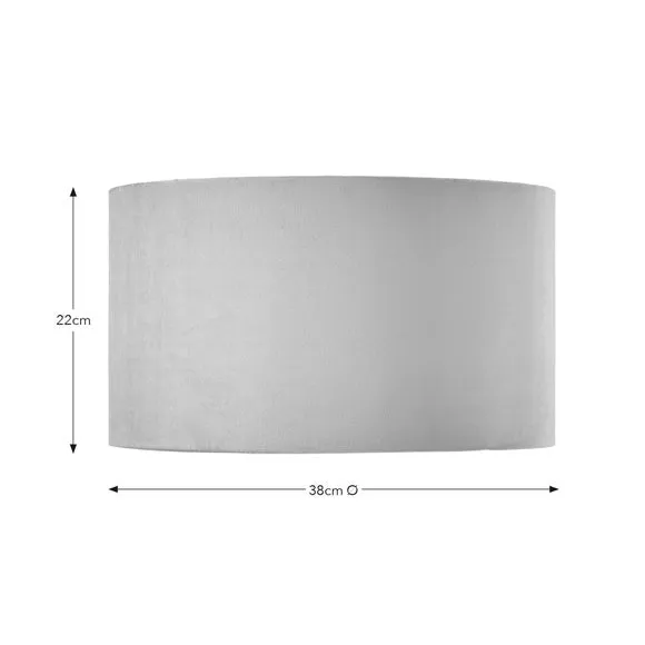 Drum Lamp Shade - Ochre, Velvet