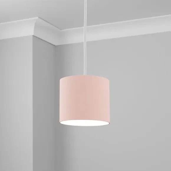 Drum Lamp Shade - Pink, Polycotton