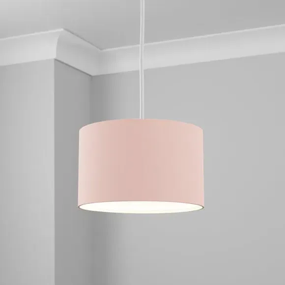 Drum Lamp Shade - Pink, Polycotton