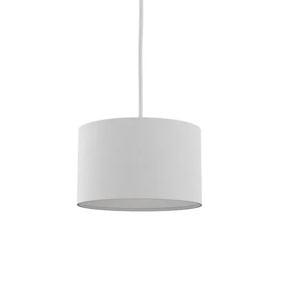 Drum Lamp Shade - White, Polycotton
