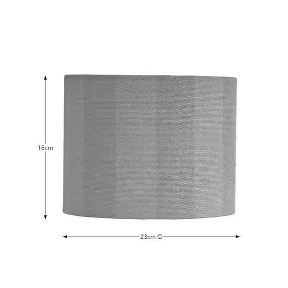 Drum Lamp Shade with Stripes - Magenta, Fabric