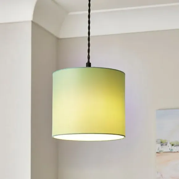 Drum Lamp Shade - Yew, Polycotton