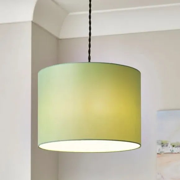 Drum Lamp Shade - Yew, Polycotton