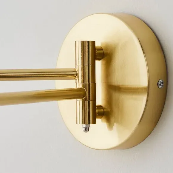 Dual Spotlight Wall Light - Gold