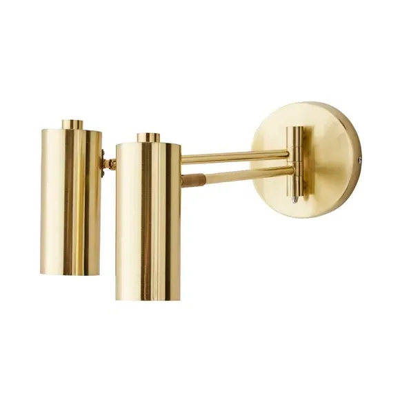 Dual Spotlight Wall Light - Gold
