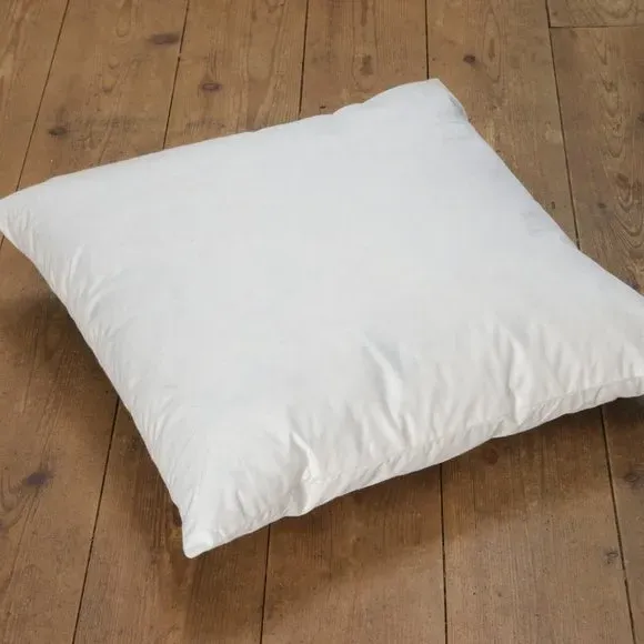 Duck Feather Cushion Pad - White, Cotton image